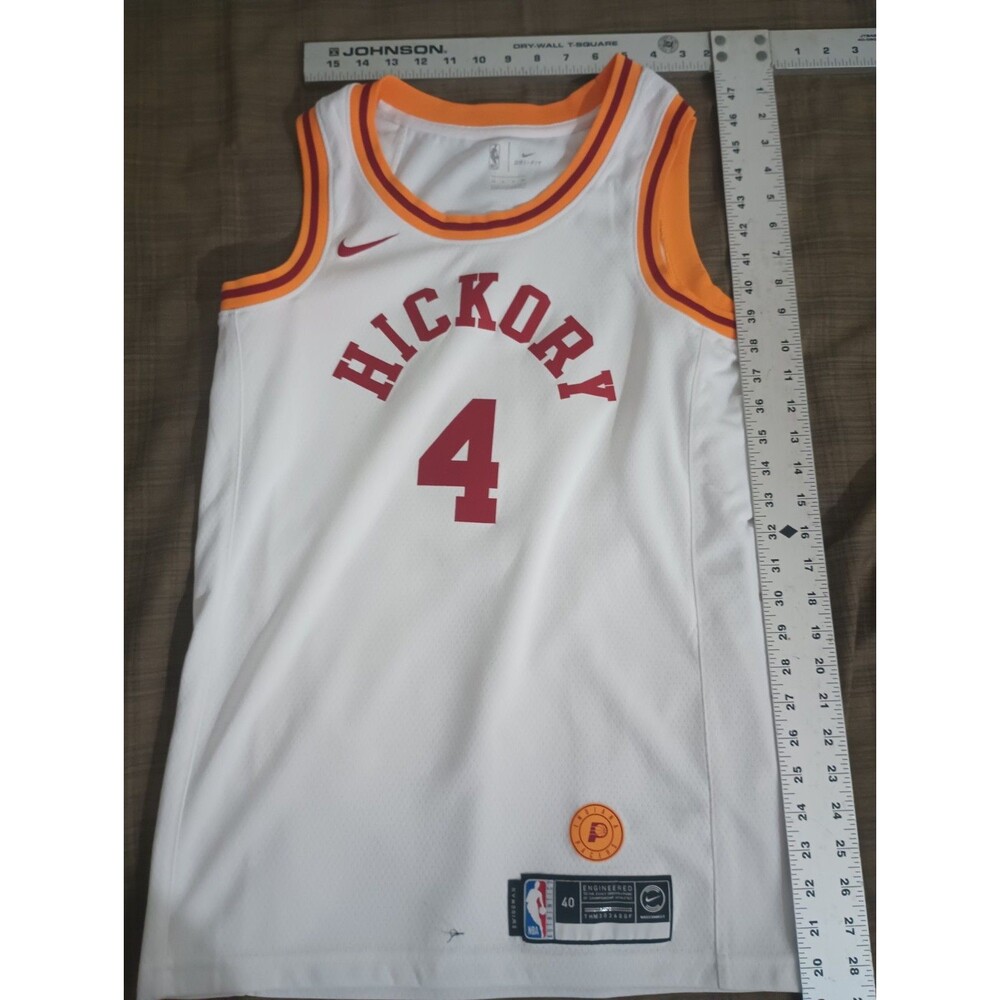 Nike Dryfit NBA Victor Oladipo Indiana Pacers Hickory Jersey Men’s 40 Small #4